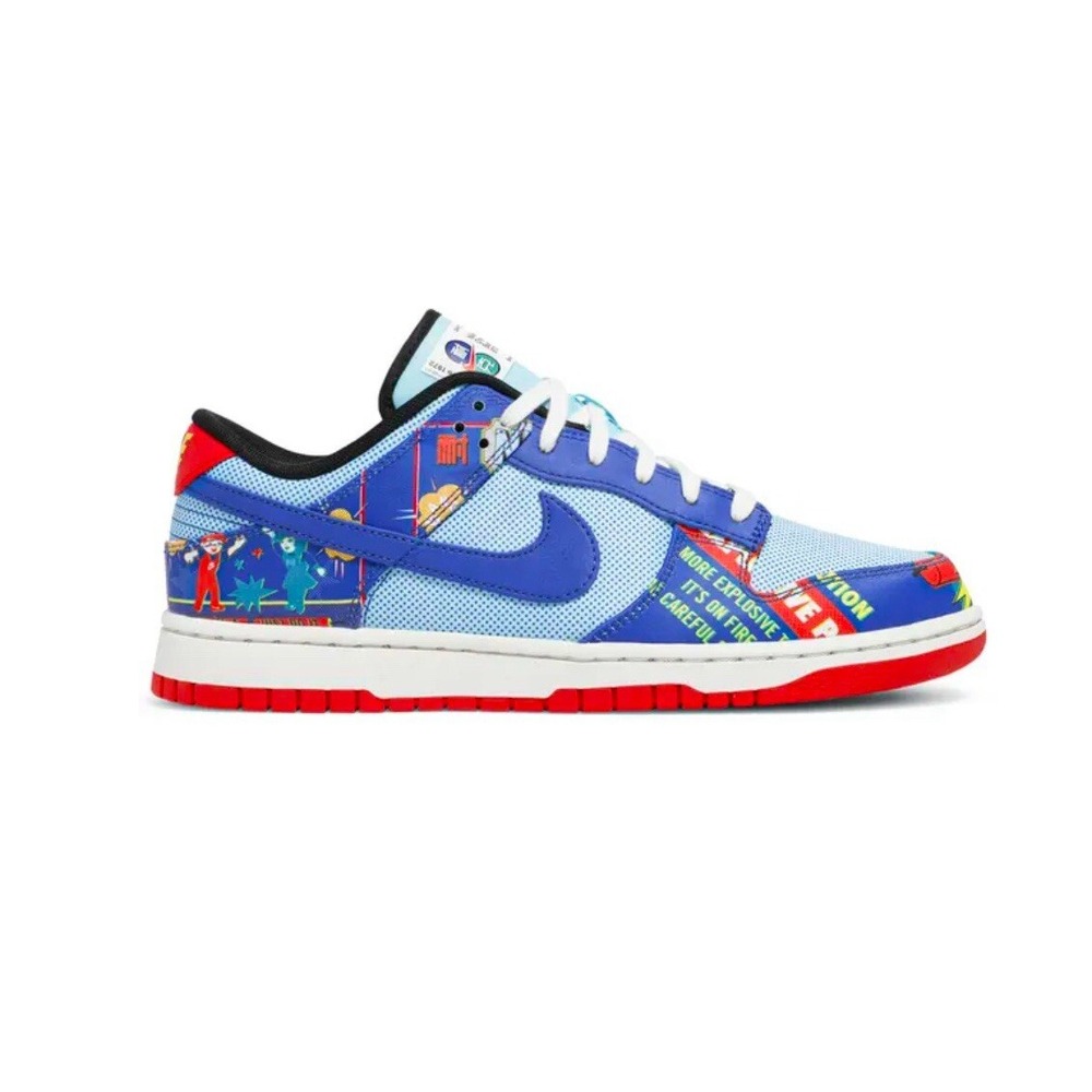Size 7 - Nike Dunk Low Chinese New Year -‎ Firecracker Shoes 2021 DH4966-446